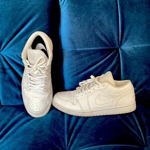 Triple White Air Jordan 1 Low